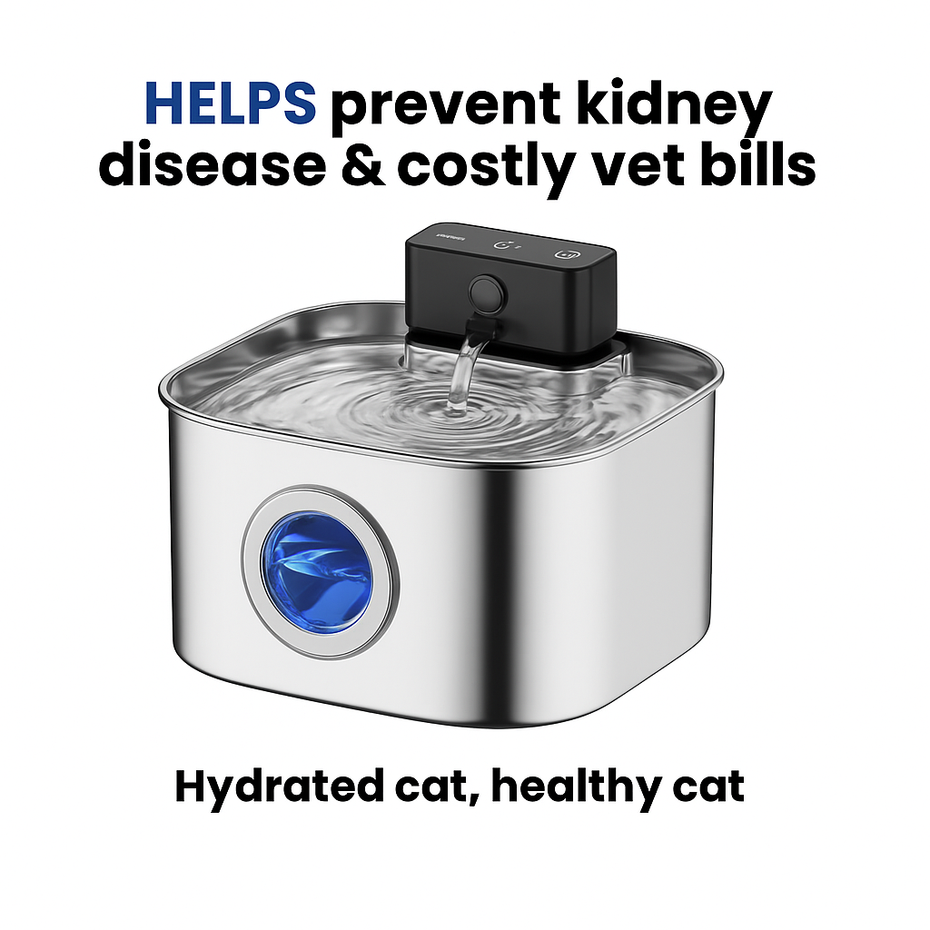 BlushyPaws Hydration Fountain