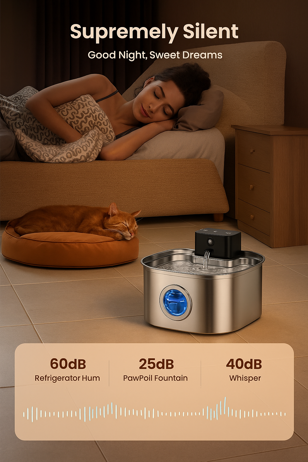 BlushyPaws Hydration Fountain