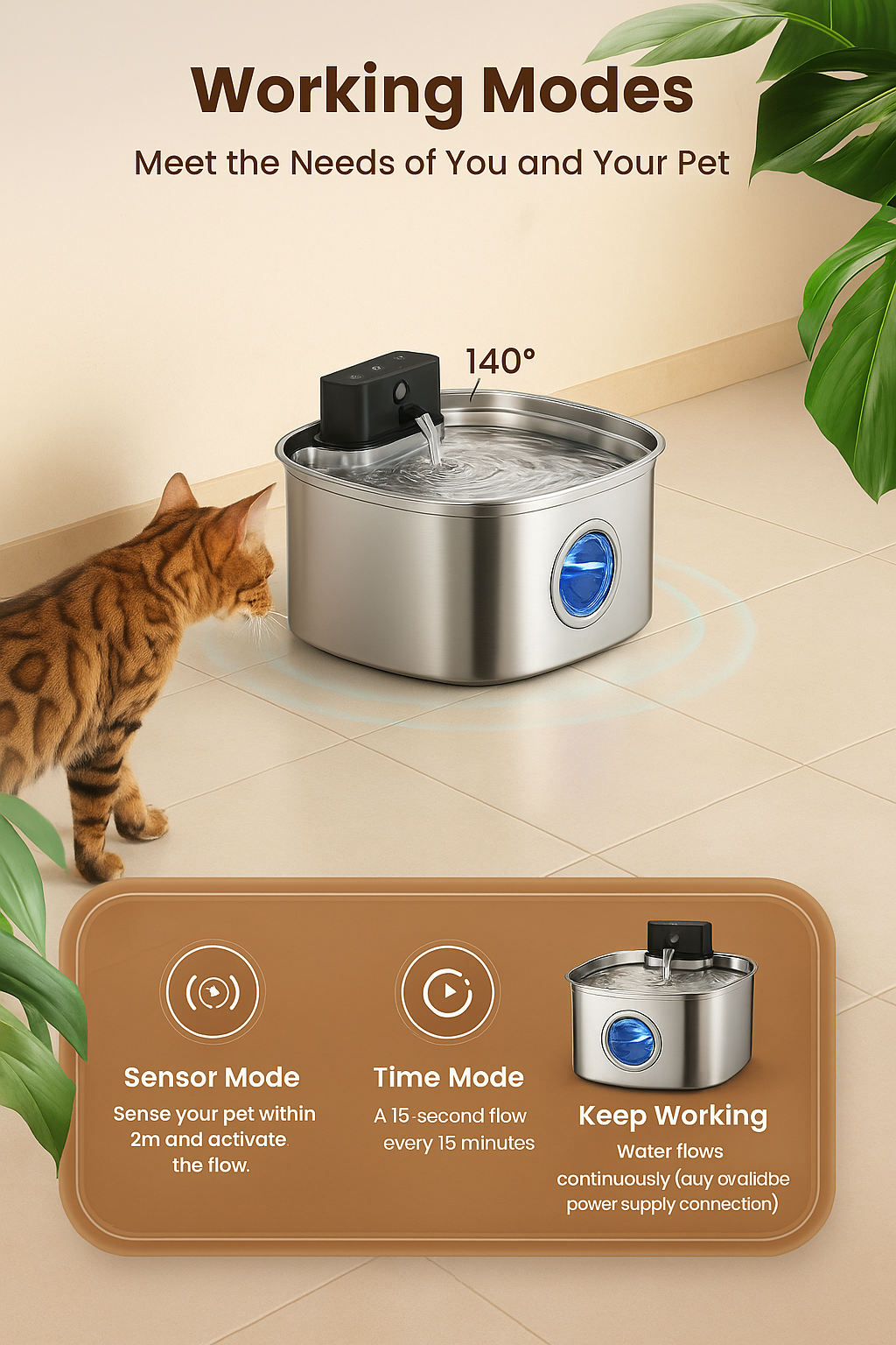 BlushyPaws Hydration Fountain