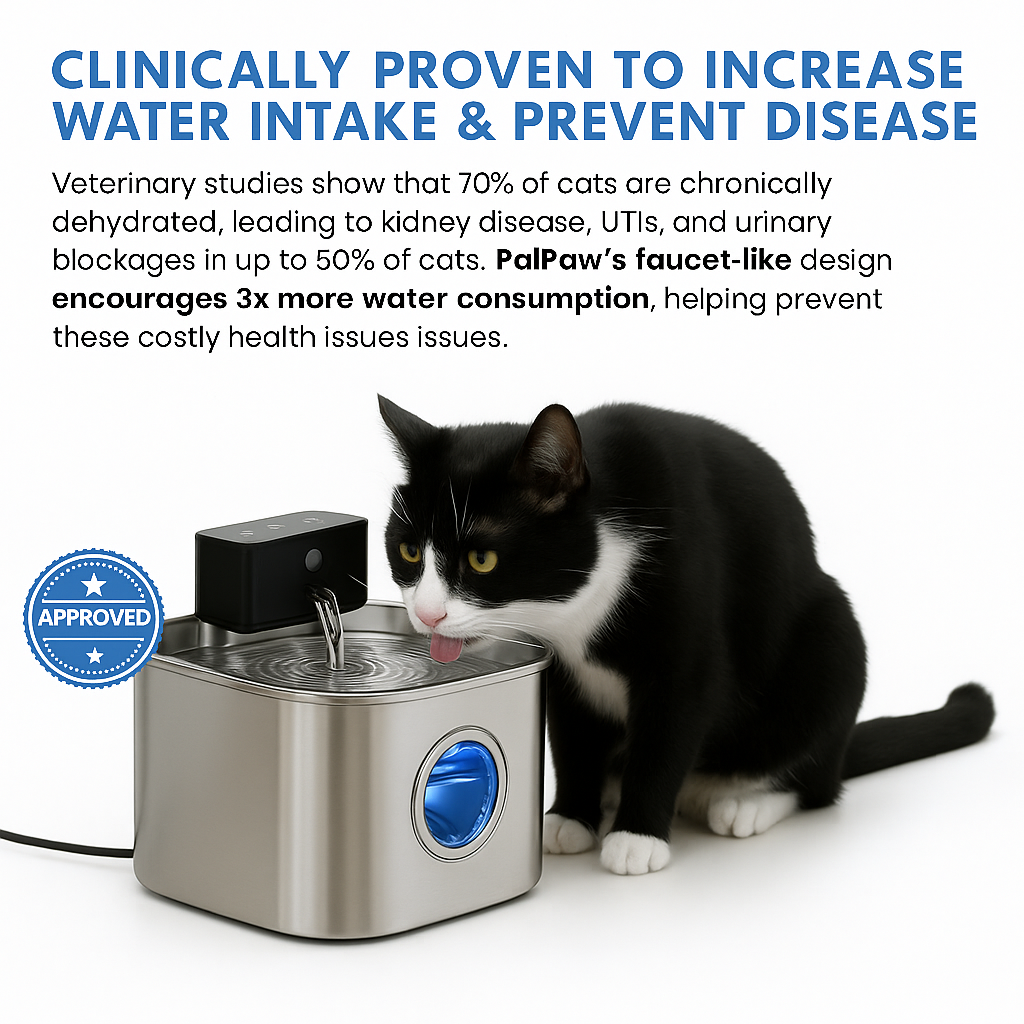 BlushyPaws Hydration Fountain