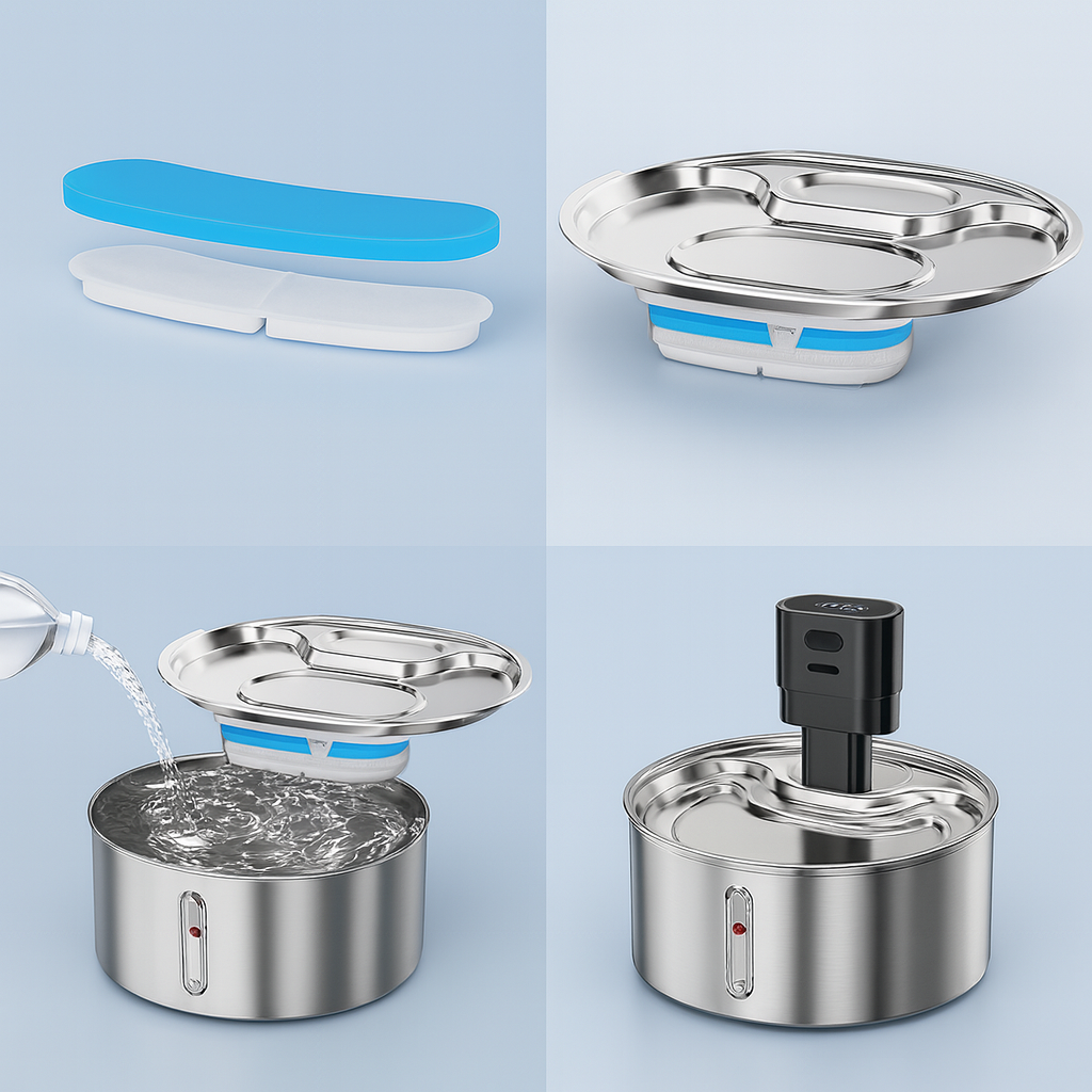 BlushyPaws Hydration Fountain