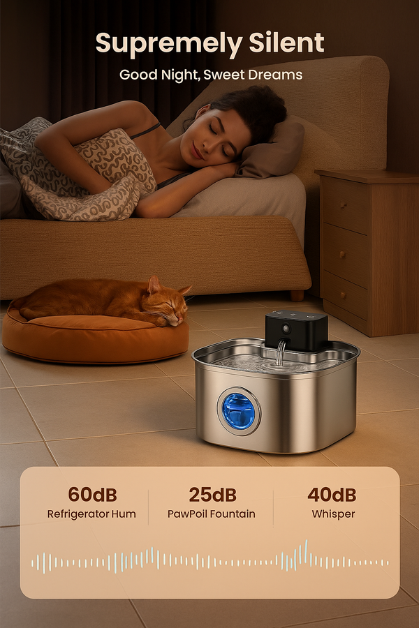 BlushyPaws Hydration Fountain